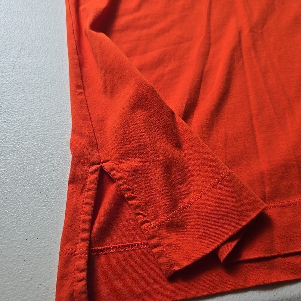 Lauren Ralph Lauren Orange Medium M‎ 3/4 Sleeve Pullover Tunic T-shirt - Picture 3 of 7